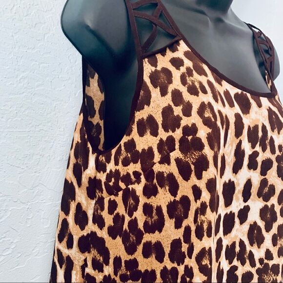 Edge Cheetah Print Tank Top Size Large - Picture 9 of 11